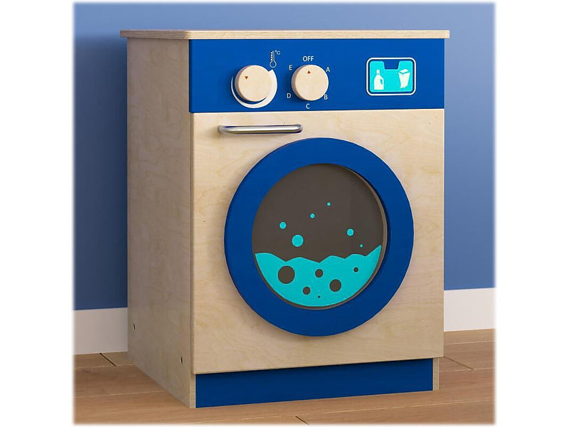 Flash Furniture Bright Beginnings Kids' Washing Machine with Integrated Storage, Brown/Blue (MK-ME03546-GG)