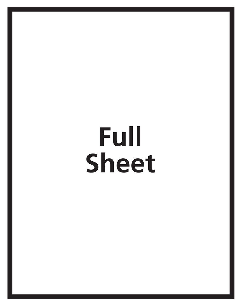 Avery Laser/Inkjet Multipurpose Printable Sticker Project Paper, 8.5" x 11", Glossy Clear, 7 Stickers/Pack (4397)
