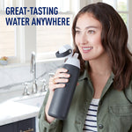 Brita Stainless Steel Filtered Water Bottle, 20 oz., Carbon (36447)