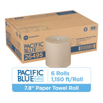 Pacific Blue Ultra Recycled Hardwound Paper Towels, 1-Ply, 6 Rolls/Carton (26495)