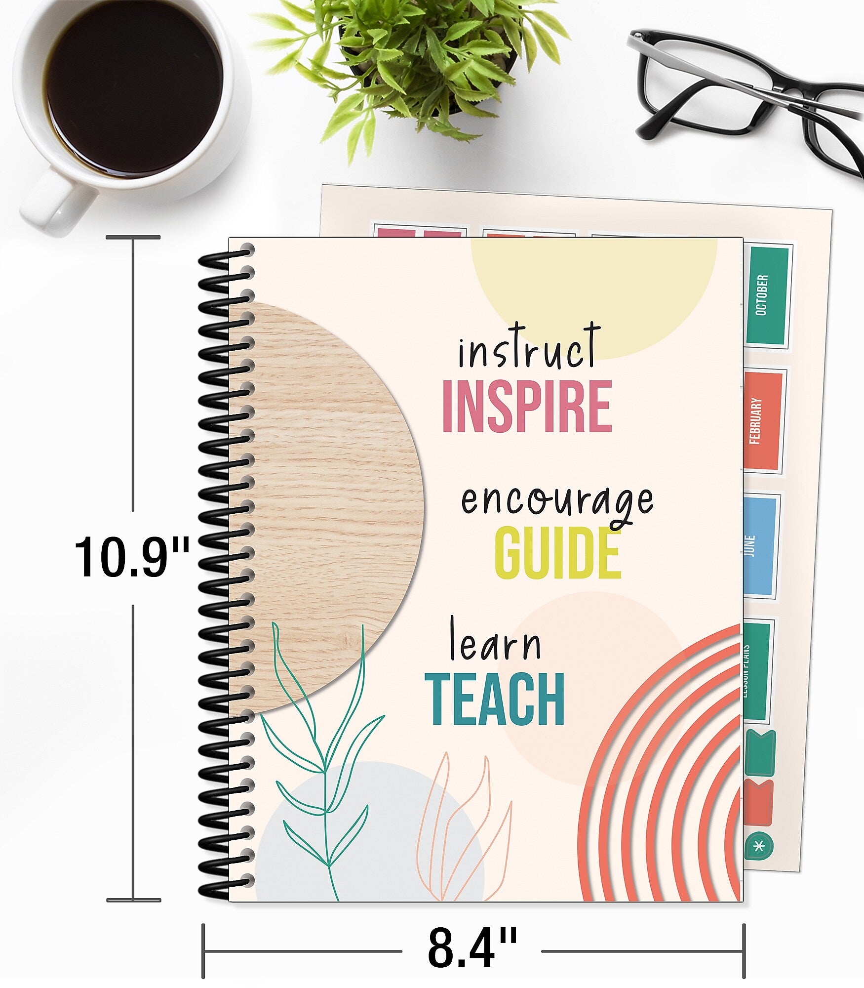Carson Dellosa Education True to You Teacher Planner, 128 pages, 116 stickers (CDP105051)