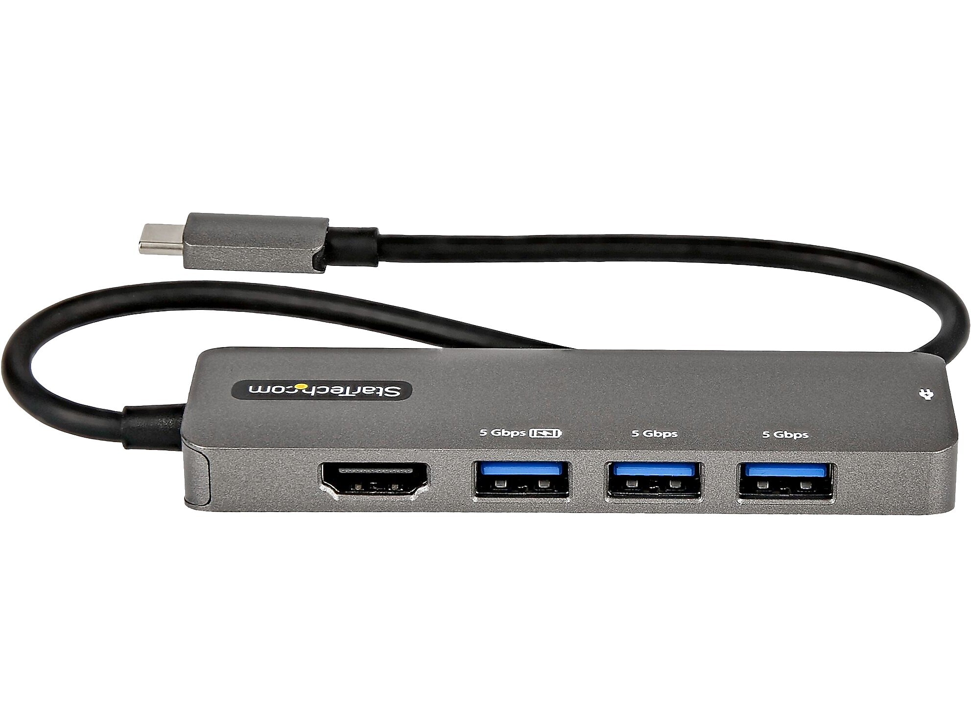 StarTech USB-C Multiport Adapter, Black/Gray (DKT30CHPD3)