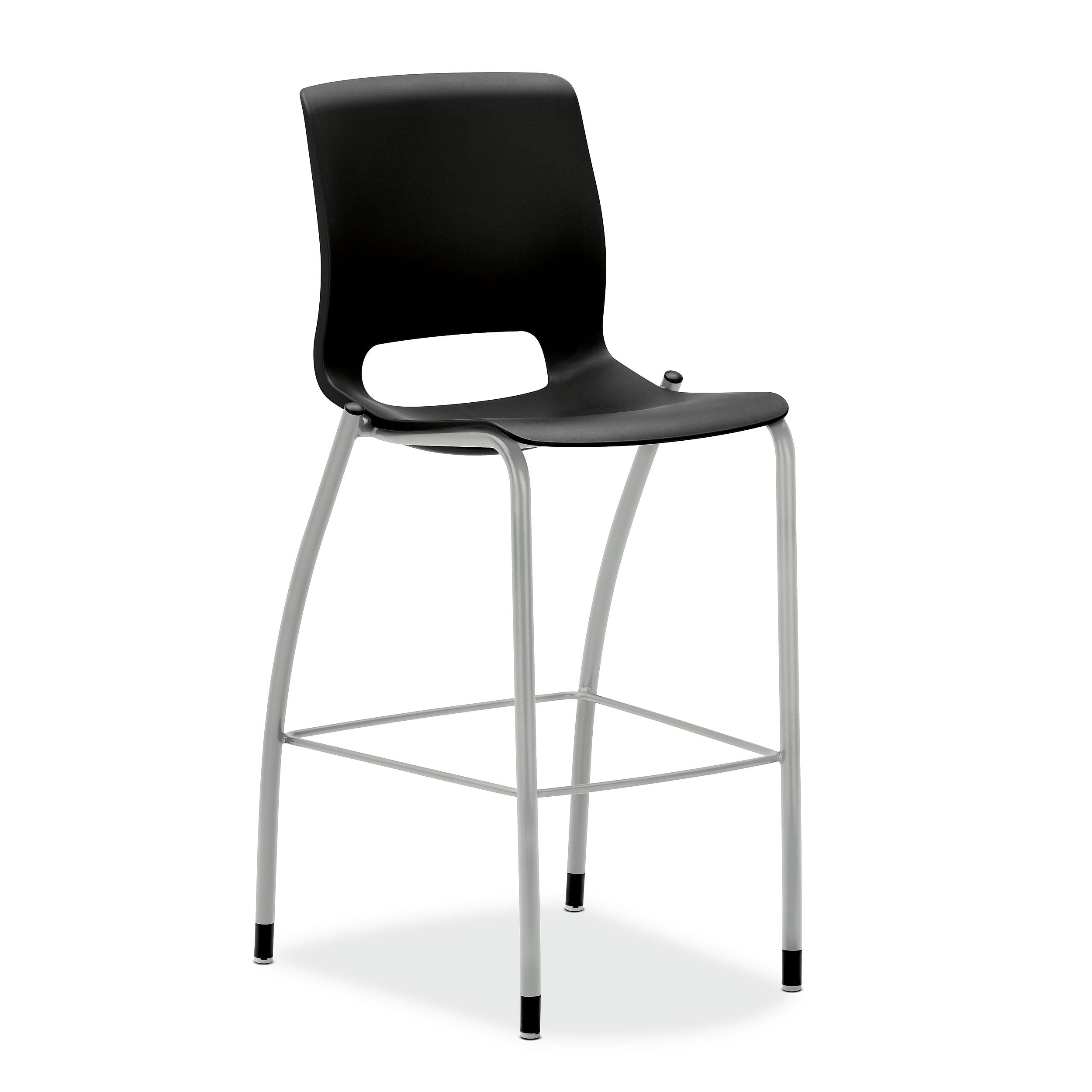 HON Motivate Plastic Counter Stool, Onyx (HONMG5NEONPLAT)