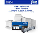 Brother TN830 Standard Yield Black Toner Cartridge, print up to 1,200 pages