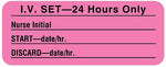 Tubing Change Label 24 Hours, 2-1/4" x 7/8"