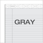 TOPS Prism+ Notepads, 8.5" x 11.75", Wide, Gray, 50 Sheets/Pad, 12 Pads/Pack (TOP63160)