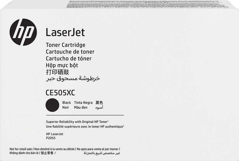 HP 05XC Black High Yield Toner Cartridge, Prints Up to 6,500 Pages (ce505xc)