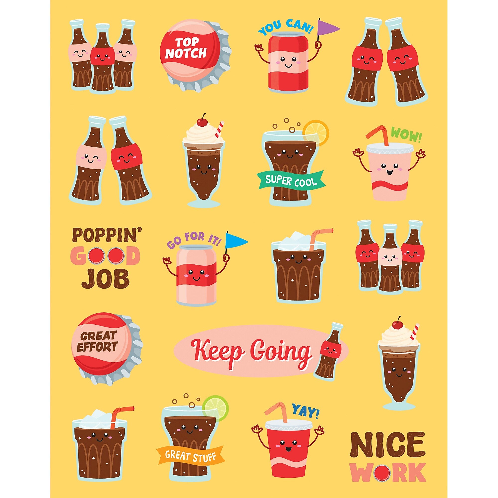 Teacher Created Resources Cola Smelly Stickers, Multicolored, 114/Pack, 6/Packs/Bundle (TCR9453-6)