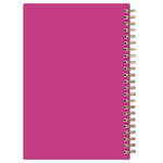 Planning Calendar KV Magenta Blooms PP 5x8 RY26 Wkly/Mthly Safety Wirebound -
