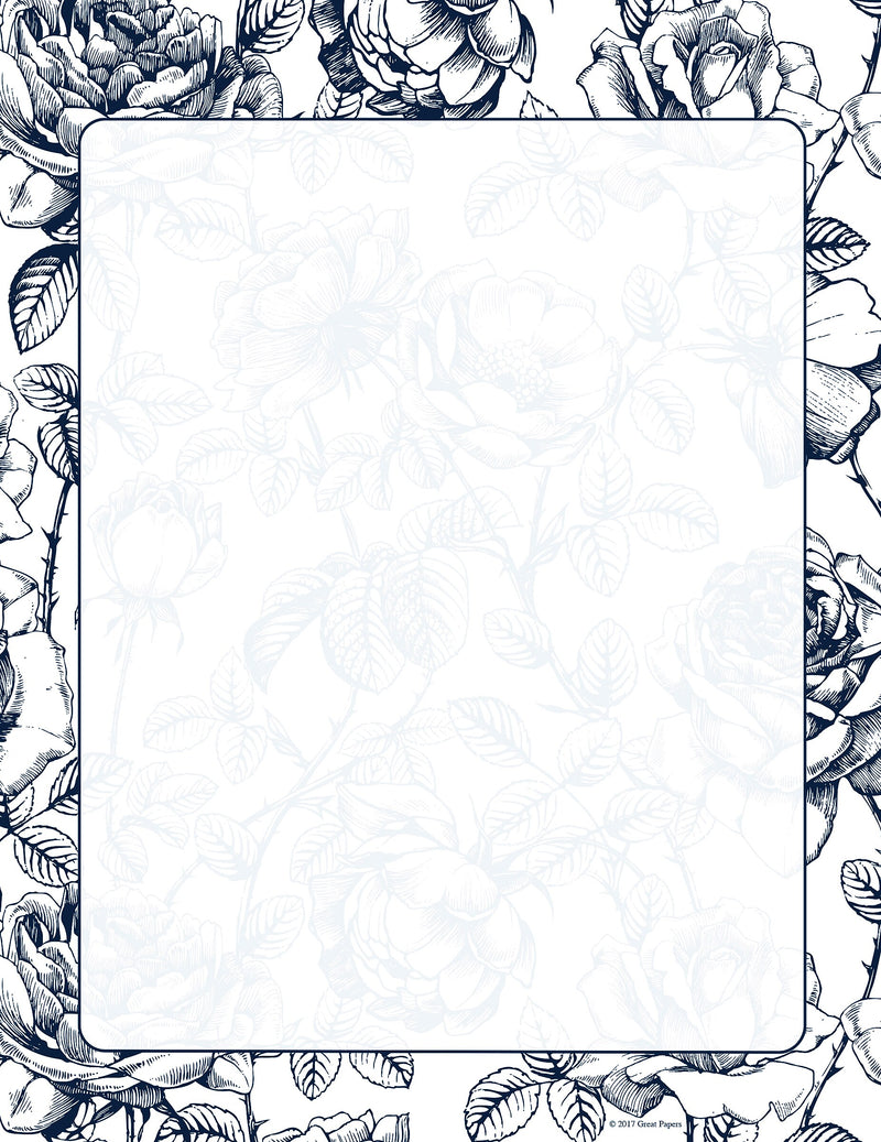 Great Papers!® French Rose Letterhead, 8.5"H x 11"W, 80 count (2017036)