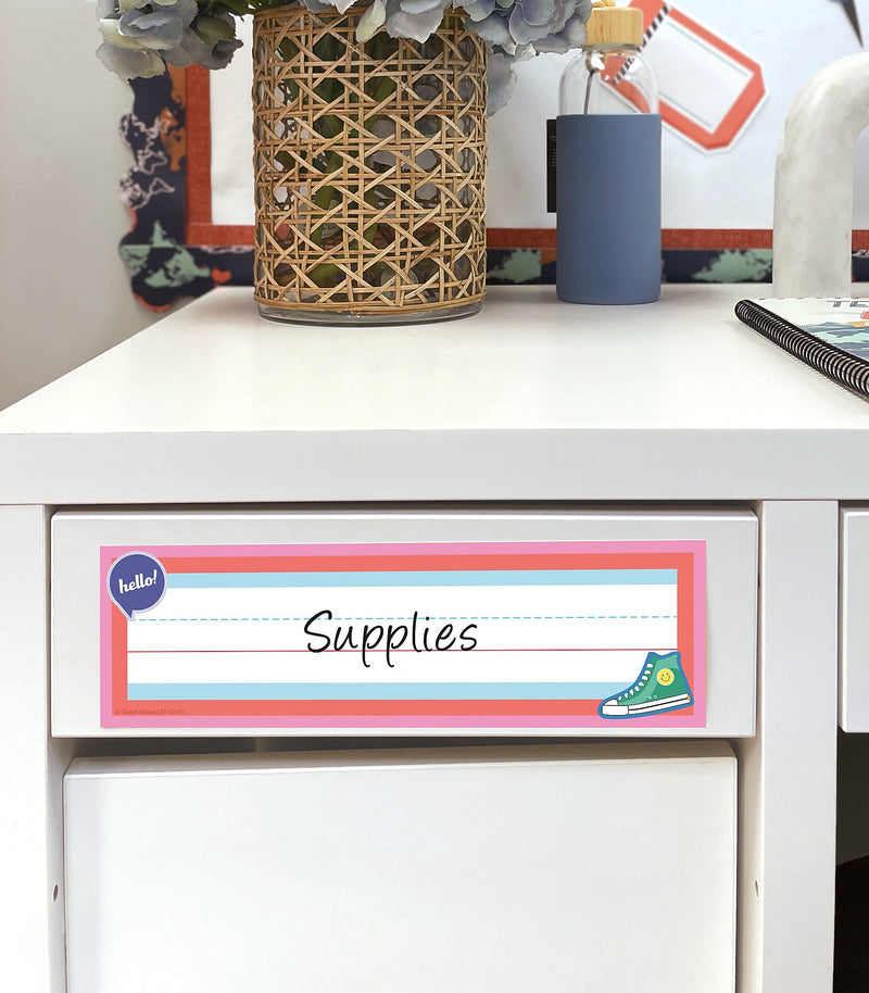 Carson Dellosa Education We Stick Together Desk Nameplates, 9.5" x 2 7/8", 36/Pack (122157)