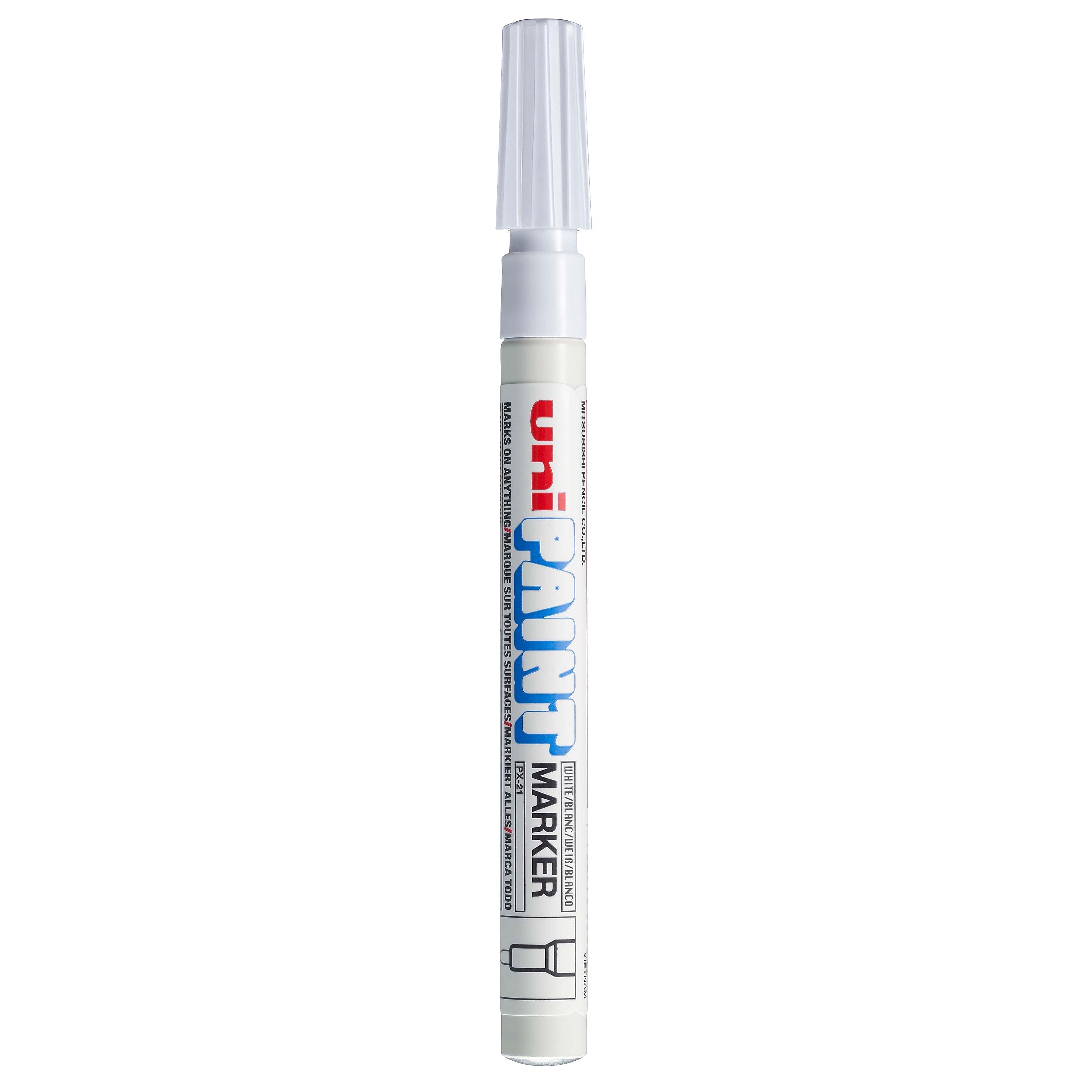 uni PAINT PX-21 Oil-Based Paint Marker, Fine Line, White (63713)