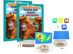iSprowt Fossil Dig Maps & Erosion Kit, Multicolor (785459614458)