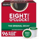 Eight O'Clock The Original Decaf Coffee, Keurig K-Cup Pod, Medium Roast, 96/Carton (6425CT)
