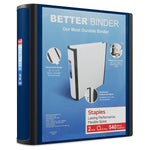 Staples 2" 3-Ring Better Binder, D-Ring, Blue (ST55872-CC)