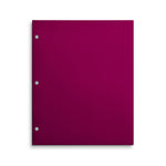 Staples Matte 3-Hole Punched 4-Pocket Paper Presentation Folder, Pink (ST56214-CC)