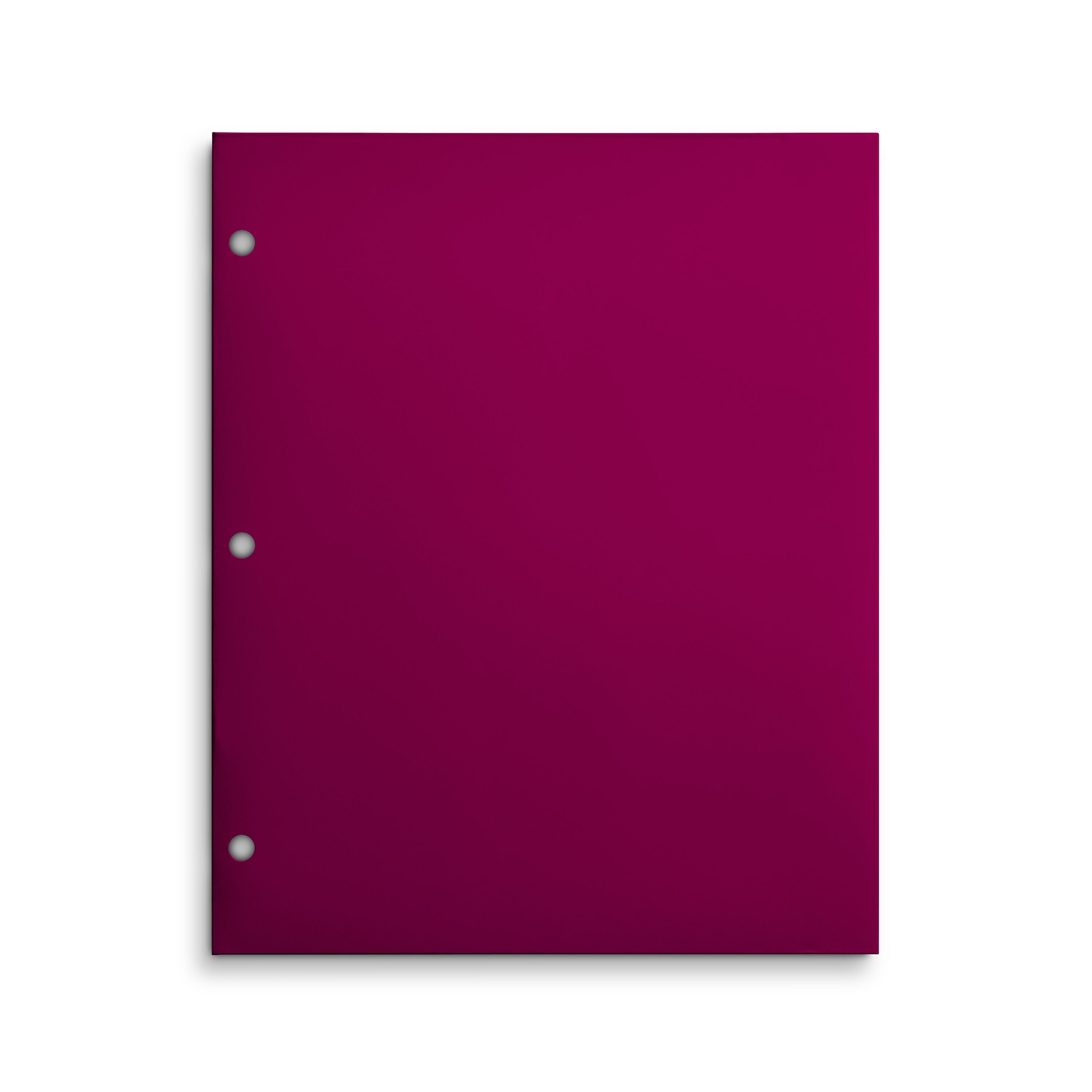 Staples Matte 3-Hole Punched 4-Pocket Paper Presentation Folder, Pink (ST56214-CC)