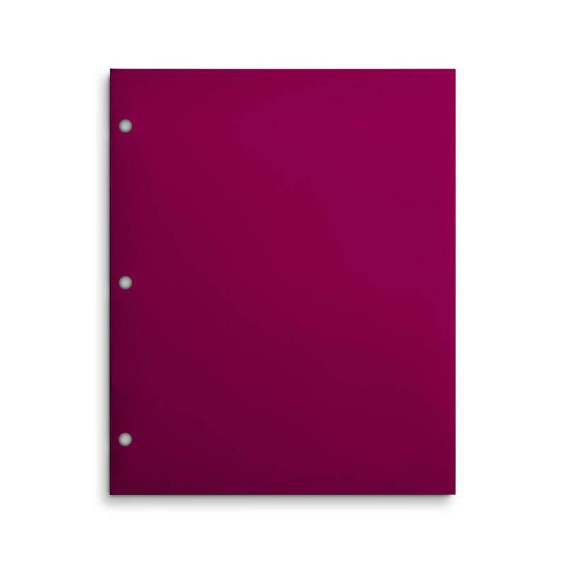 Staples Matte 3-Hole Punched 4-Pocket Paper Presentation Folder, Pink (ST56214-CC)