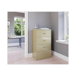 Hirsh Industries® Lateral File Cabinet, 4 Letter/Legal/A4-Size File Drawers, Putty, 30 x 18.62 x 52.5