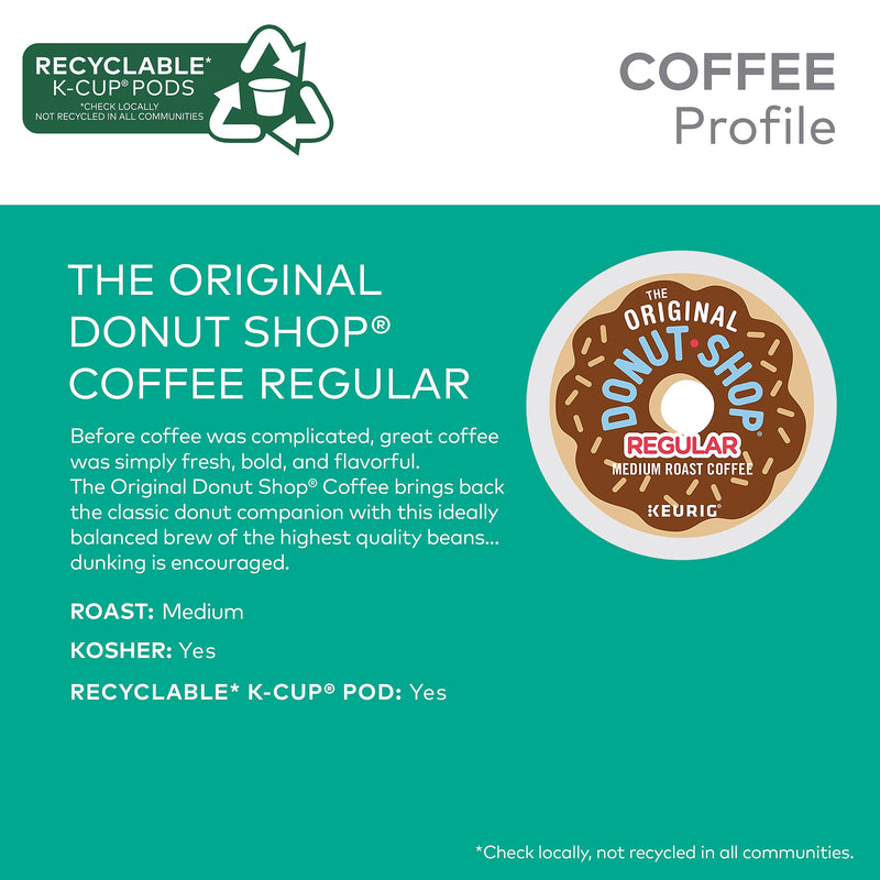 The Original Donut Shop Regular Coffee Keurig® K-Cup® Pods, Medium Roast, 70/Box (371114)