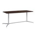 Bush Business Furniture 72"W x 36"D Boat Shaped Conference Table, Black Walnut (99TBM72BWSVK)