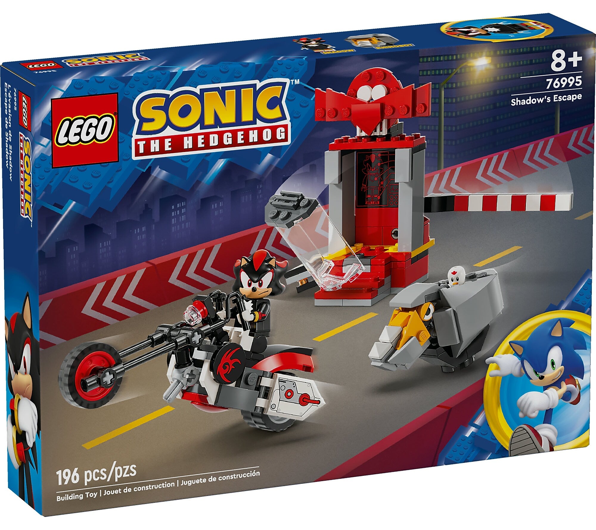 LEGO Sonic Shadow the Hedgehog Escape, 196 Pieces (76995)