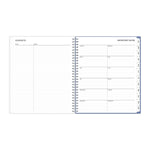 Planning Calendar BS Lindley Frosted PP 8x10 RY26 Monthly Safety Wirebound -