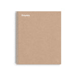 Staples Premium 5-Subject Notebook, 8.5" x 11", College Ruled, 200 Sheets, Brown (TR52122)