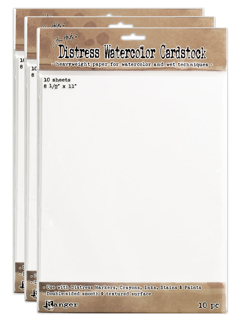 Ranger Tim Holtz Distress Watercolor Cardstock 8 1/2 in. x 11 in. 10 sheets [Pack of 3](PK3-TDA53927)