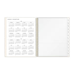 2026 Blue Sky Bespoke Letterpress Cream Hearts 8.5" x 11" Calendar Year Weekly & Monthly Planner, Plastic Cover (156227)