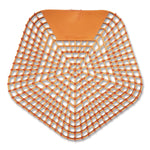 Boardwalk Anti-Splash Urinal Screen, Mango Mist Scent, Orange, 10/Box (WCBX-P-010I010I-04-AAS80-)