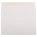 JAM Paper A8 Booklet Envelope 5 1/2" x 8 1/8", Bright White Wove, 100/Pack (STTW761d)