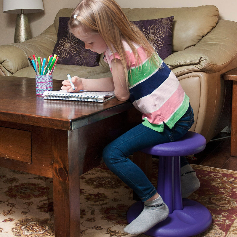 Kore Design Plastic/Poly Kids Wobble Stool, Black (KD-598)