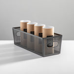 mDesign Steel Organizer, Matte Black (25991)