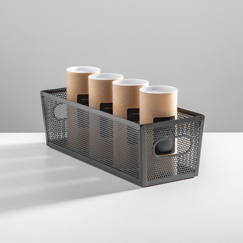 mDesign Steel Organizer, Matte Black (25991)