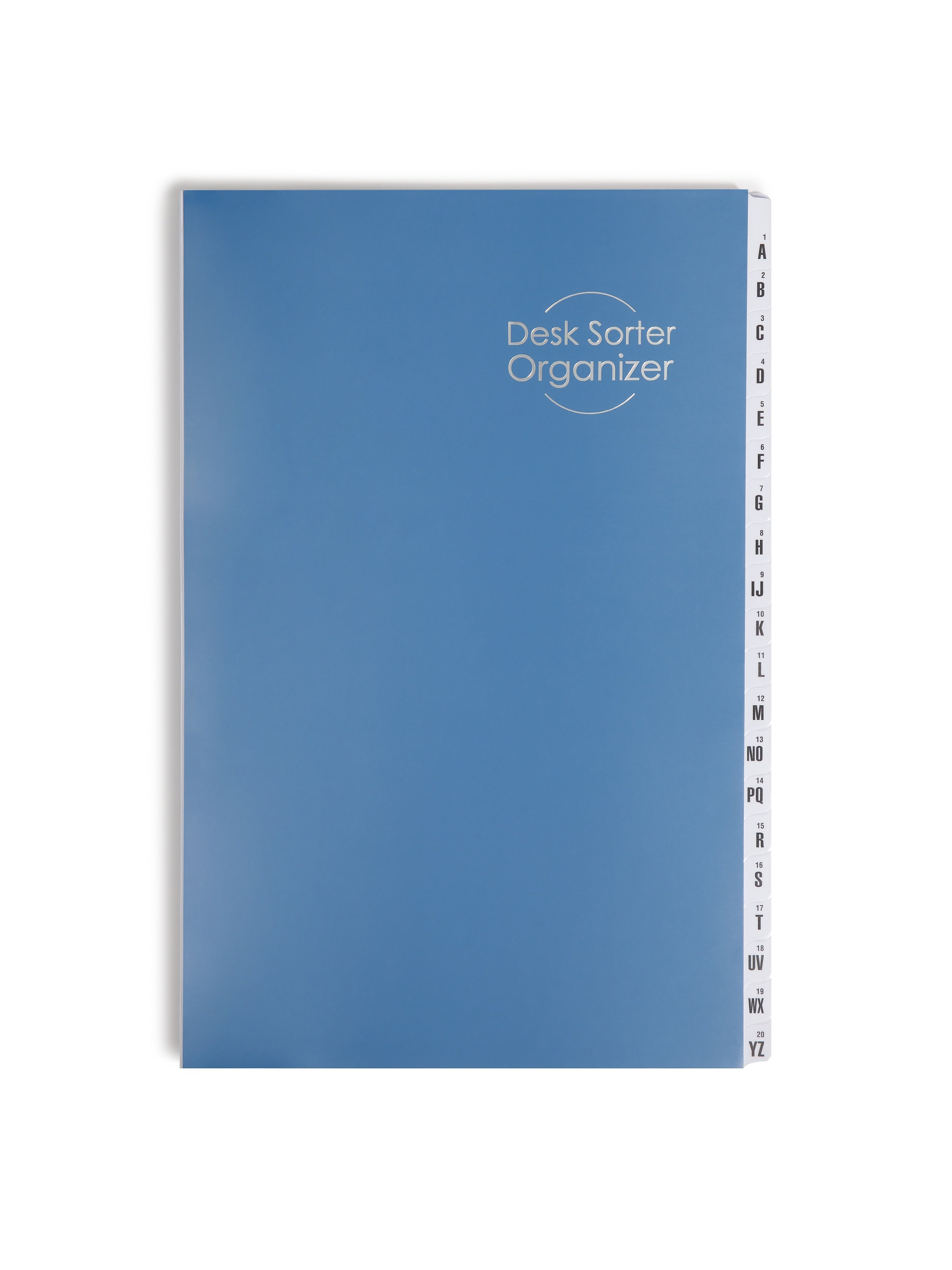 Smead Plastic Indexed Desk File, Alphabetical Index, Blue (89237)