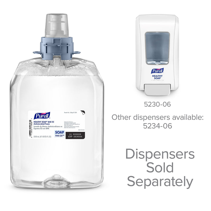 PURELL HEALTHY SOAP Foaming Hand Soap Refill for FMX 20 Dispenser, 2000 ml., 2/Carton (5294-02)