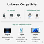 Plugable 3.3' USB-C to USB-A Cable, Black (USBC-A1M)