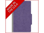 Medical Arts Press Pressboard Classification Folder, 1 Divider, 2" Expansion, Legal Size, Purple, 10/Box (DV-T52-14-3PRP)