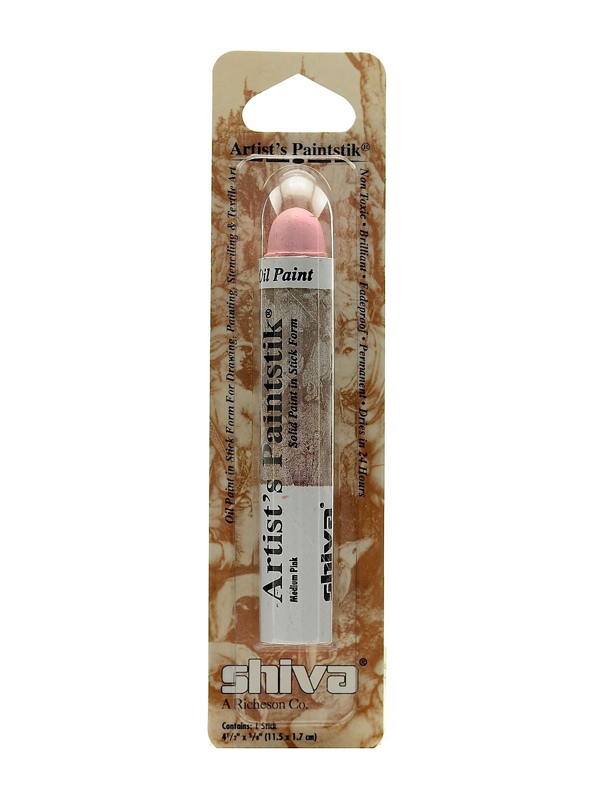 Shiva Artist's Paintstik Oil Colors Medium Pink Decorative [Pack Of 3]