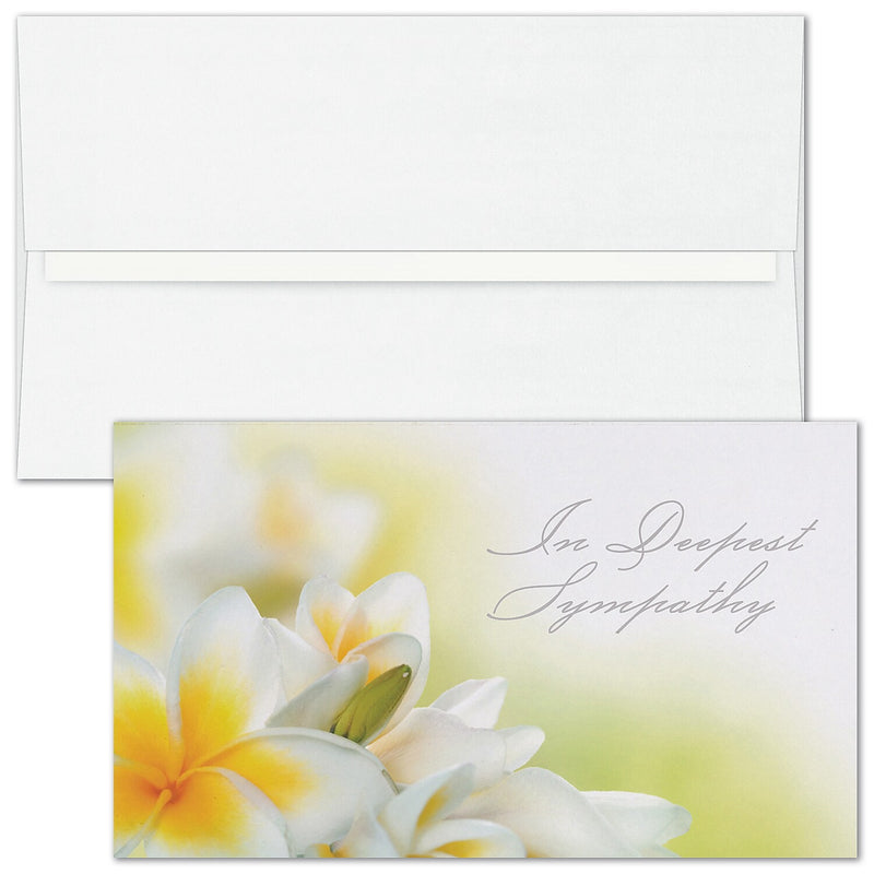 "Sweet Lilies" Sympathy Card w/ Unlined White Envelope, 250/BX