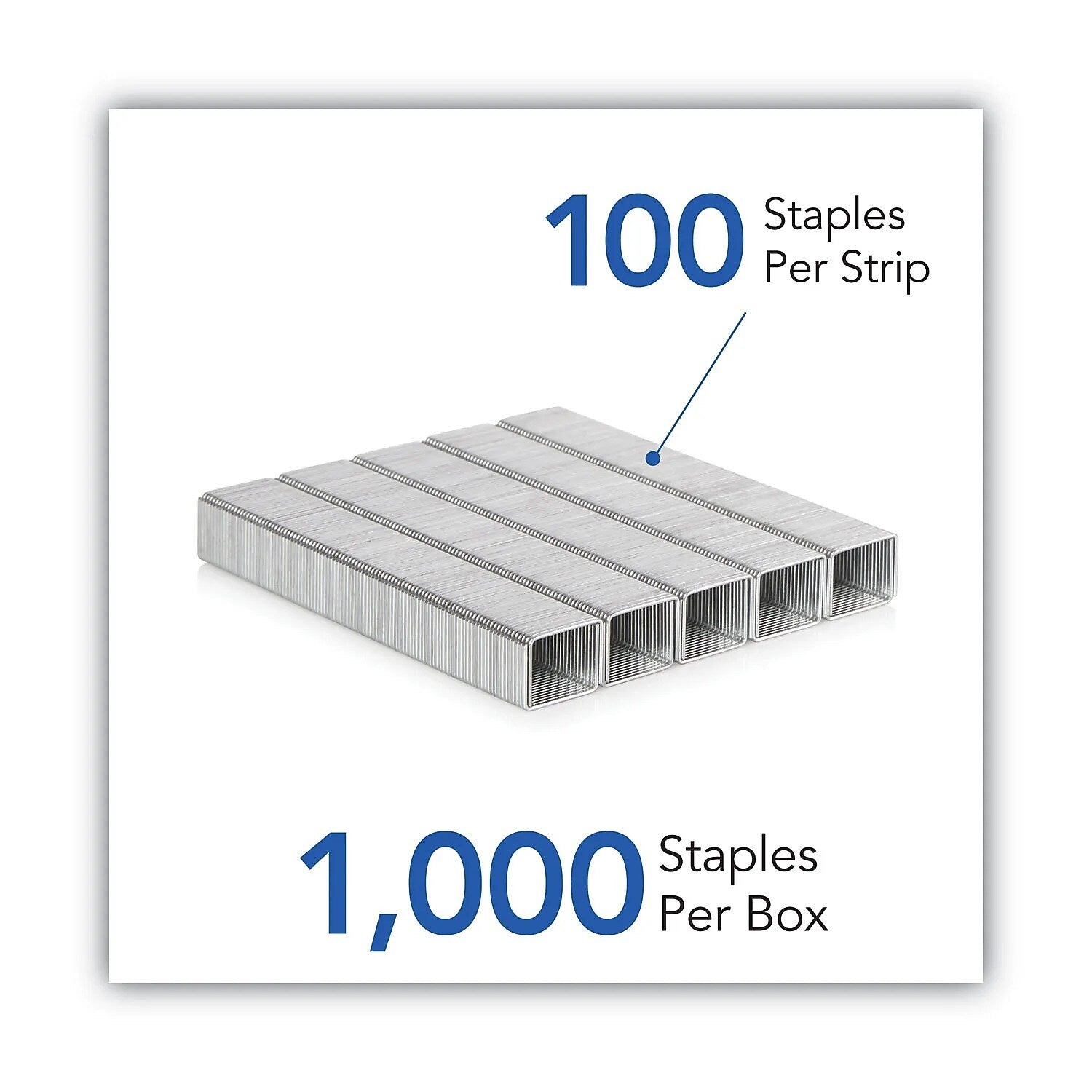 Swingline Premium Heavy Duty Staples, 3/8" Leg Length, 1000/Box (SWI35318)