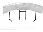 Next Level Racing Adjustable Triple Stand, Up to 65" Monitor, Matte Black (NLR-A010)