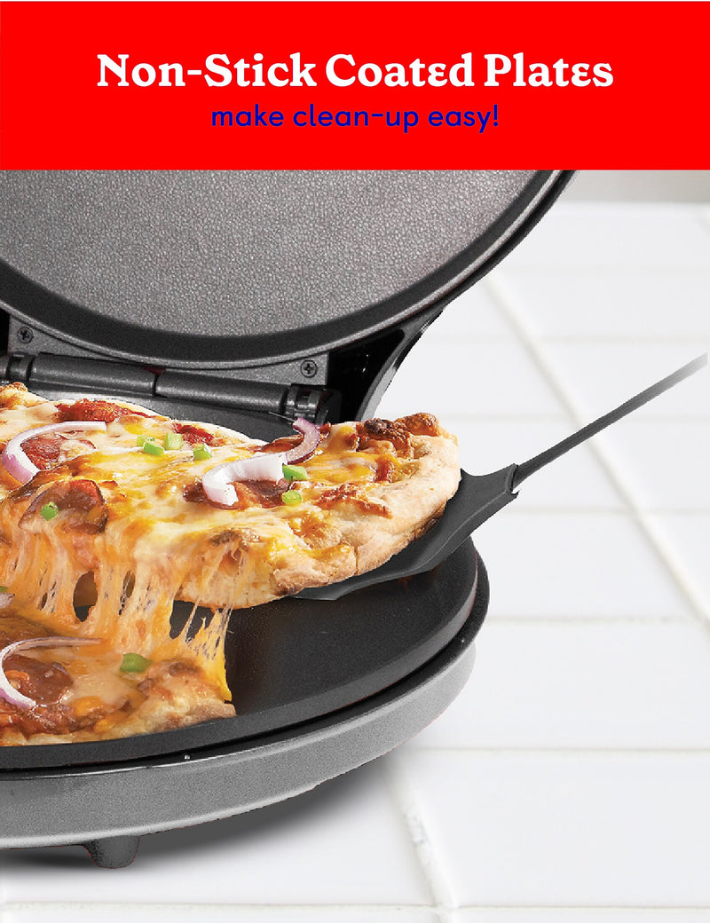Betty Crocker 8-Inch Travel Size Pizza Maker Plus, Red (BC-4959CR)