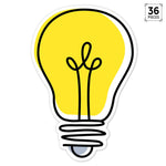 Creative Teaching Press Core Décor Doodle Lightbulb Designer Cut-Outs, 36/Pack, 3 Packs/Bundle (CTP10591-3)
