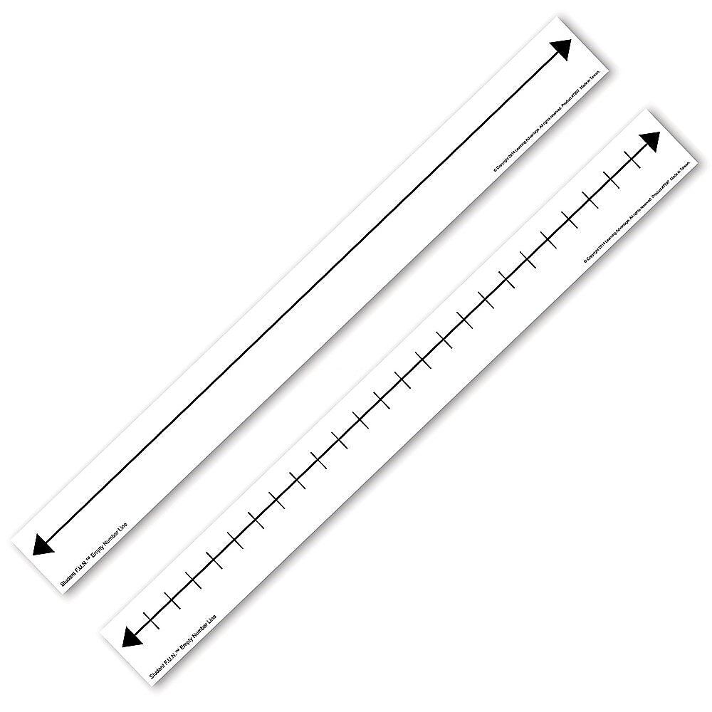 Learning Advantage F.U.N. Student Empty Number Line, Set of 10 (CTU7997)