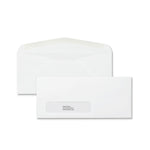 Staples #10 Window Envelopes, 4 1/8" x 9 1/2", White Wove, 500/Box (ST50151-CC)
