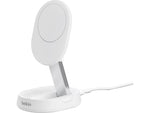 Belkin BoostCharge Pro Magnetic Wireless Charging Stand with Qi2 15W, White (WIA008ttWH)