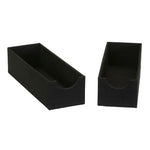 Household Essentials Drawer Organizers, Black Linen, 2/Pack (7670-1)