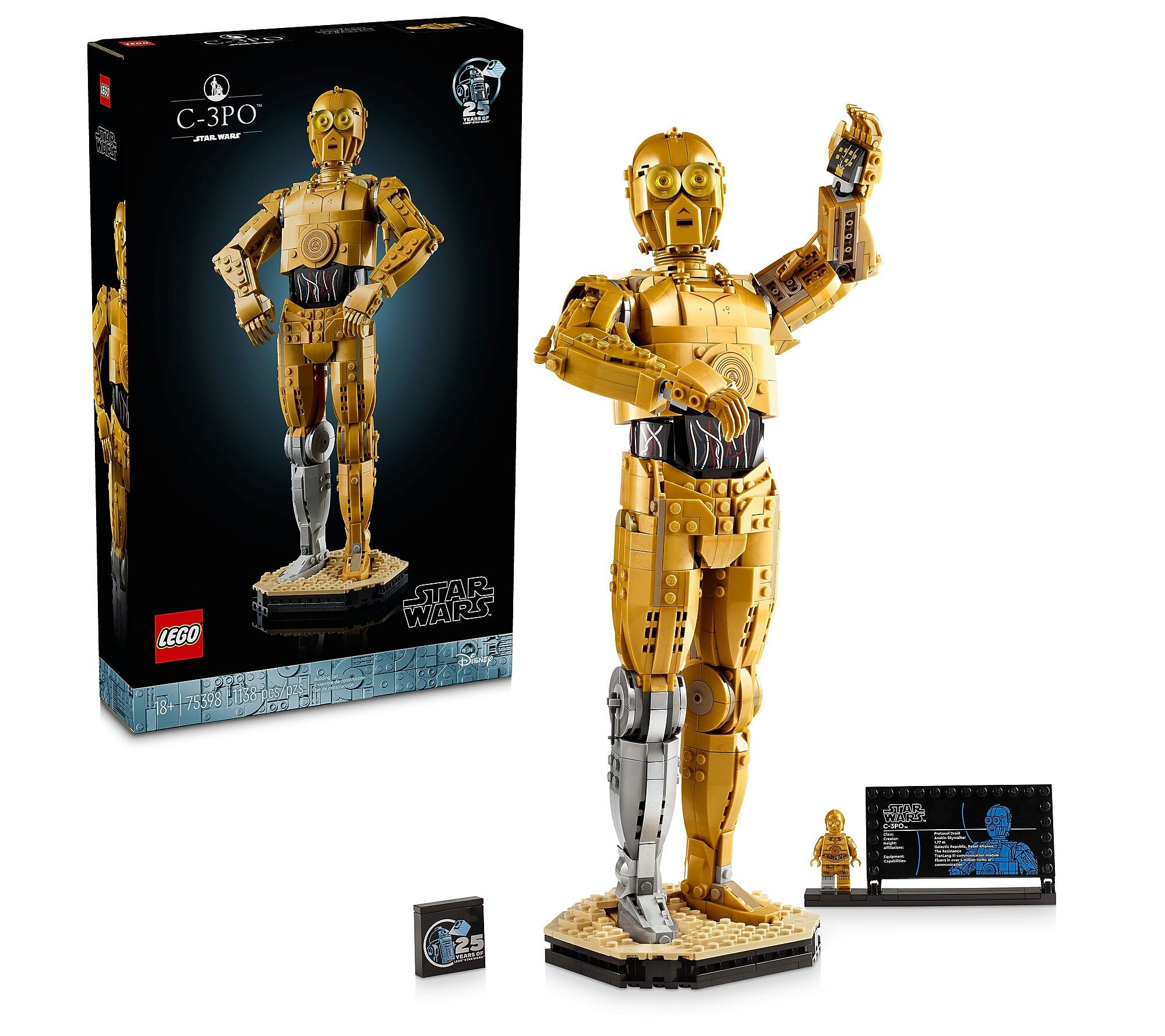LEGO Star Wars C-3PO, 1138 Pieces (75398)